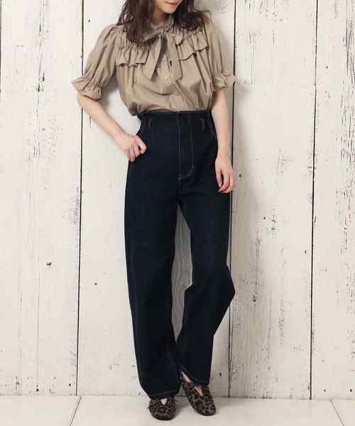 one after another NICE CLAUP（ワンアフターアナザーナイスクラップ）の「リボンつきバブーシュ（バレエシューズ・レディース・アイボリー/ピンクベージュ/レオパード・SMALL/MEDIUM/LARGE）」の11枚目の写真