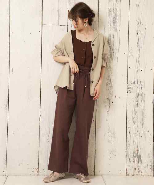 one after another NICE CLAUP（ワンアフターアナザーナイスクラップ）の「リボンつきバブーシュ（バレエシューズ・レディース・アイボリー/ピンクベージュ/レオパード・SMALL/MEDIUM/LARGE）」の7枚目の写真