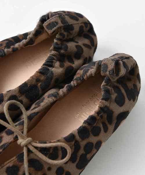 one after another NICE CLAUP（ワンアフターアナザーナイスクラップ）の「リボンつきバブーシュ（バレエシューズ・レディース・アイボリー/ピンクベージュ/レオパード・SMALL/MEDIUM/LARGE）」の20枚目の写真