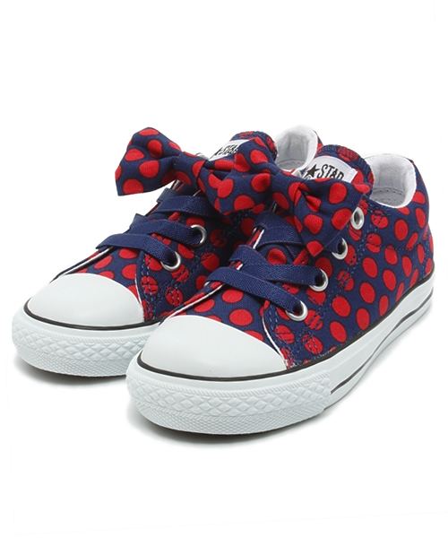 green label relaxing（グリーンレーベルリラクシング）の「[CONVERSE]チャイルド オールスター ボウタイ スリップ OX ◆（スニーカー・キッズ・ブラック/レッド・17cm/18cm/19cm/16cm/15cm）」の7枚目の写真
