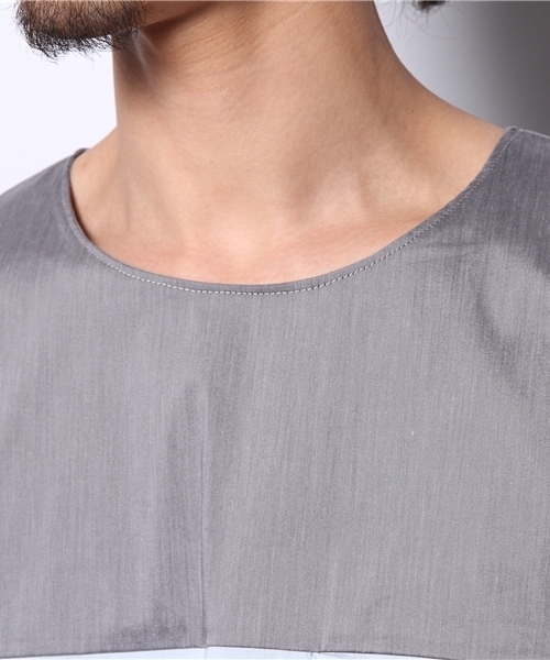 AMERICAN RAG CIE（アメリカンラグシー）の「AMERICAN RAG CIE クレイジーパターンプルオーバーシャツ 107-ANJ-M141-SH109∴（Tシャツ/カットソー・メンズ・ホワイト/ブルー・1/2）」の8枚目の写真