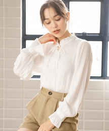 Heather | サテンドット2WAYブラウス　856634(シャツ/ブラウス)