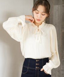 Heather | サテンドット2WAYブラウス　856634(シャツ/ブラウス)