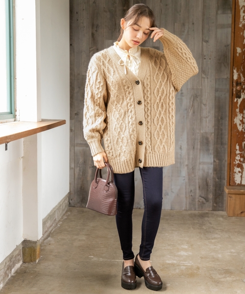 Heather（ヘザー）の「サテンドット2WAYブラウス 856634（シャツ