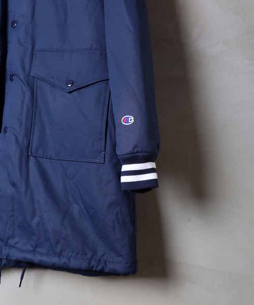 Champion(チャンピオン)の「【CHAMPION/チャンピオン】撥水フーデッドコート C3-Q603 中綿入り 星条旗 ワッペン バックプリント(その他アウター・メンズ・ベージュ/ネイビー・MEDIUM/LARGE/X-LARGE)」の6枚目の写真