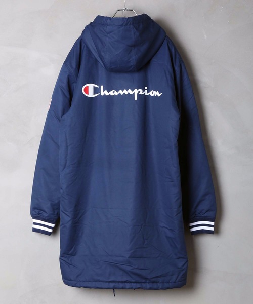 Champion(チャンピオン)の「【CHAMPION/チャンピオン】撥水フーデッドコート C3-Q603 中綿入り 星条旗 ワッペン バックプリント(その他アウター・メンズ・ベージュ/ネイビー・MEDIUM/LARGE/X-LARGE)」の11枚目の写真