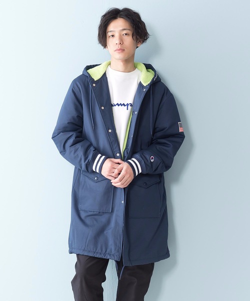 Champion(チャンピオン)の「【CHAMPION/チャンピオン】撥水フーデッドコート C3-Q603 中綿入り 星条旗 ワッペン バックプリント(その他アウター・メンズ・ベージュ/ネイビー・MEDIUM/LARGE/X-LARGE)」の15枚目の写真