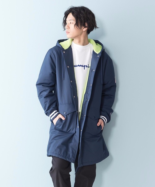 Champion(チャンピオン)の「【CHAMPION/チャンピオン】撥水フーデッドコート C3-Q603 中綿入り 星条旗 ワッペン バックプリント(その他アウター・メンズ・ベージュ/ネイビー・MEDIUM/LARGE/X-LARGE)」の17枚目の写真