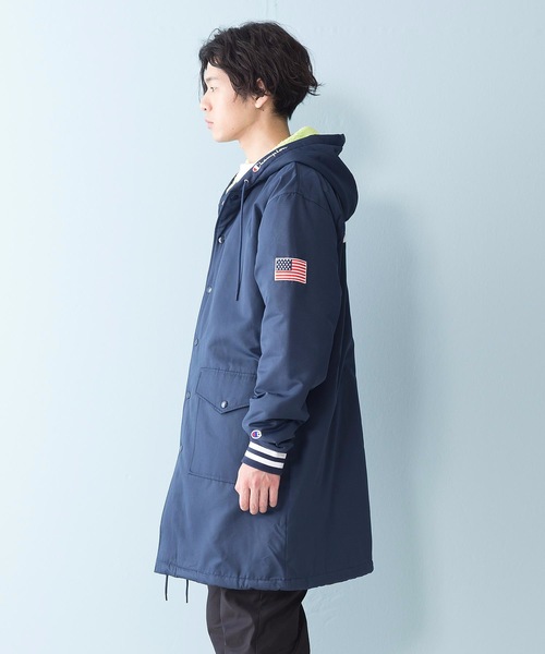 Champion(チャンピオン)の「【CHAMPION/チャンピオン】撥水フーデッドコート C3-Q603 中綿入り 星条旗 ワッペン バックプリント(その他アウター・メンズ・ベージュ/ネイビー・MEDIUM/LARGE/X-LARGE)」の18枚目の写真