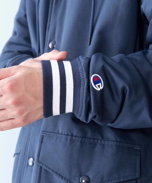 Champion(チャンピオン)の「【CHAMPION/チャンピオン】撥水フーデッドコート C3-Q603 中綿入り 星条旗 ワッペン バックプリント(その他アウター・メンズ・ベージュ/ネイビー・MEDIUM/LARGE/X-LARGE)」の21枚目の写真