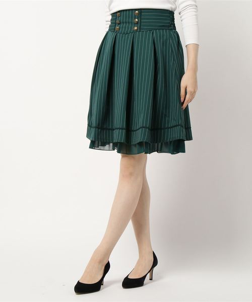 axes femme（アクシーズファム）の「ボックスプリーツスカート