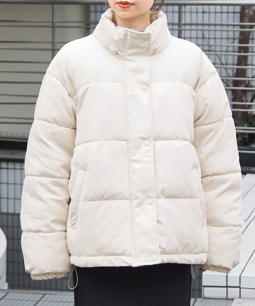 tiptop(ティップトップ)の「【選べる2タイプ】ファイバーダウンフードコート【web限定Lサイズあり】(ダウンジャケット/コート・レディース・ブラック/ピンク/アイボリー/A/ベージュ/キナリ/スミクロ/ブルー/オフホワイト・FREE/L)」の22枚目の写真