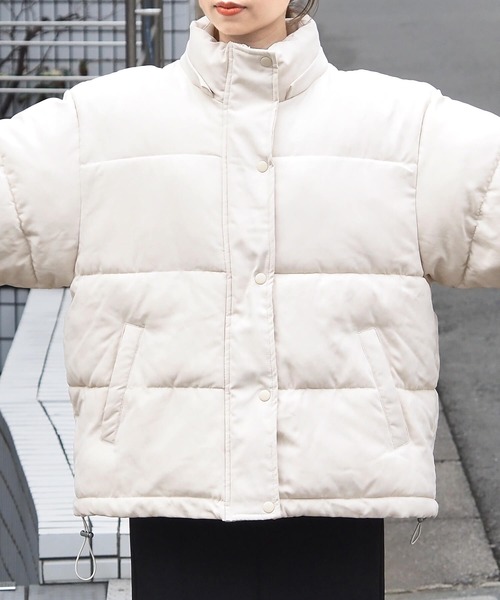 tiptop(ティップトップ)の「【選べる2タイプ】ファイバーダウンフードコート【web限定Lサイズあり】(ダウンジャケット/コート・レディース・ブラック/ピンク/アイボリー/A/ベージュ/キナリ/スミクロ/ブルー/オフホワイト・FREE/L)」の17枚目の写真