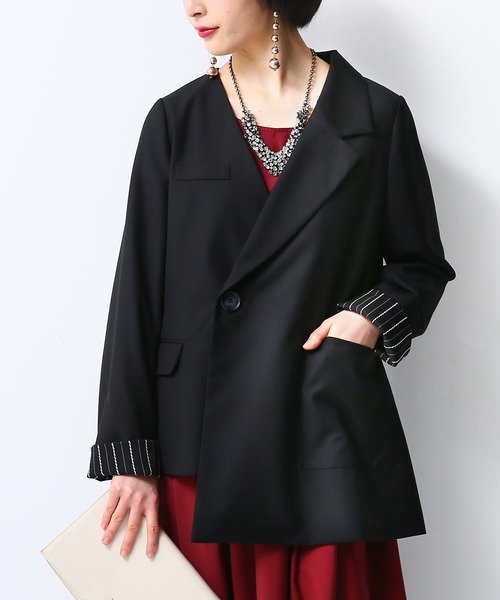 Kohakuアシンメトリーテーラードジャケット テーラードジャケット Kohaku コハク のファッション通販 Zozotown