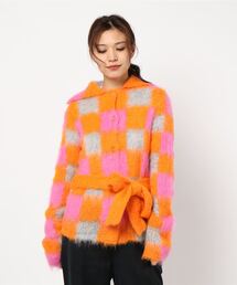 KENZO�i�P���]�[�j�́uWool Mohair Intarsia Check Jacket�i�e�[���[�h�W���P�b�g�j�v