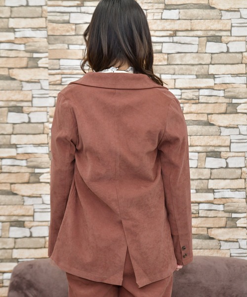 PairPair(ペアペア)の「ダブルテーラードジャケット(セットアップ)(テーラードジャケット・レディース・ライトベージュ/ブルーグレー/モカ・FREE)」の16枚目の写真