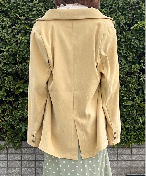 PairPair(ペアペア)の「ダブルテーラードジャケット(セットアップ)(テーラードジャケット・レディース・ライトベージュ/ブルーグレー/モカ・FREE)」の12枚目の写真