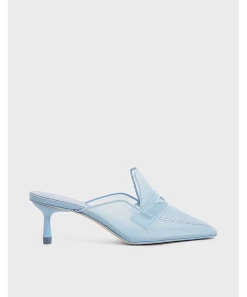 CHARLES & KEITH（チャールズ & キース）の「メッシュローファーミュール / Mesh Loafer Mules（サンダル・レディース・ホワイト/ライトブルー/ベージュ・22.5cm/23cm/23.5cm/24.5cm/25cm/25.5cm）」の3枚目の写真