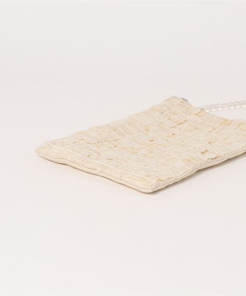 Casselini（キャセリーニ）の「Casselini（キャセリーニ）インディアンシェルポシェット（ショルダーバッグ・レディース・アイボリー・FREE）」の13枚目の写真