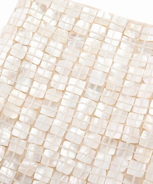 Casselini（キャセリーニ）の「Casselini（キャセリーニ）インディアンシェルポシェット（ショルダーバッグ・レディース・アイボリー・FREE）」の4枚目の写真