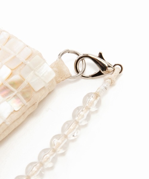 Casselini（キャセリーニ）の「Casselini（キャセリーニ）インディアンシェルポシェット（ショルダーバッグ・レディース・アイボリー・FREE）」の10枚目の写真