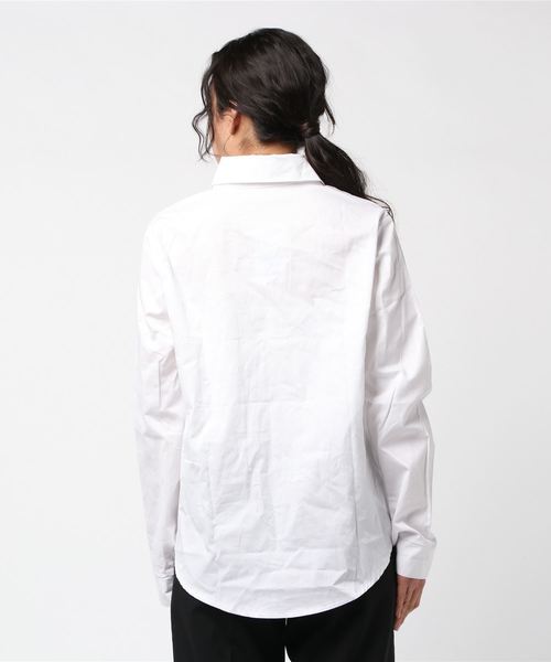 DING（ディング）の「DING/ワンポイント刺繍シャツ（シャツ/ブラウス・レディース・ホワイト/ピンク/グリーン・FREE）」の18枚目の写真