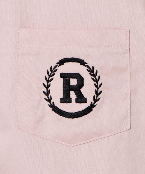 DING（ディング）の「DING/ワンポイント刺繍シャツ（シャツ/ブラウス・レディース・ホワイト/ピンク/グリーン・FREE）」の9枚目の写真