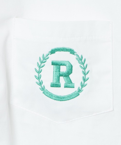 DING（ディング）の「DING/ワンポイント刺繍シャツ（シャツ/ブラウス・レディース・ホワイト/ピンク/グリーン・FREE）」の7枚目の写真