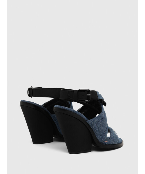 セール レディース サンダル シューズ チャンキーヒール ブルーデニムサンダル サンダル Diesel ディーゼル のファッション