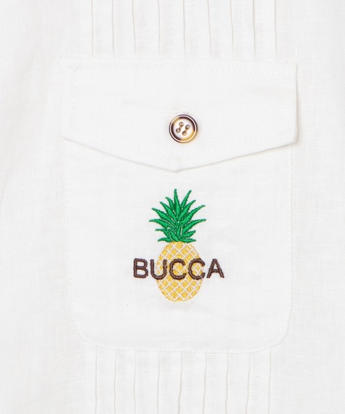 BUCCA 44（ブッカフォーティーフォー）の「【BUCCA 44】パイナップル刺繍半袖キューバシャツ（シャツ/ブラウス・メンズ・ネイビー/ホワイト・LARGE/XXX-LARGE/MEDIUM/XX-LARGE/X-LARGE）」の6枚目の写真