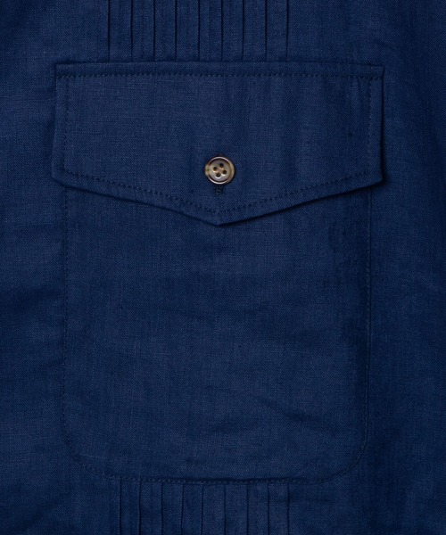 BUCCA 44（ブッカフォーティーフォー）の「【BUCCA 44】パイナップル刺繍半袖キューバシャツ（シャツ/ブラウス・メンズ・ネイビー/ホワイト・LARGE/XXX-LARGE/MEDIUM/XX-LARGE/X-LARGE）」の8枚目の写真