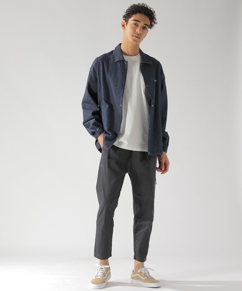 BAYFLOW（ベイフロー）の「ローズプリントデニムコーチシャツ（シャツ/ブラウス・メンズ・クリアブルー/アクア・SMALL/MEDIUM/LARGE）」の4枚目の写真