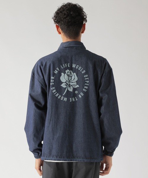 BAYFLOW（ベイフロー）の「ローズプリントデニムコーチシャツ（シャツ/ブラウス・メンズ・クリアブルー/アクア・SMALL/MEDIUM/LARGE）」の13枚目の写真