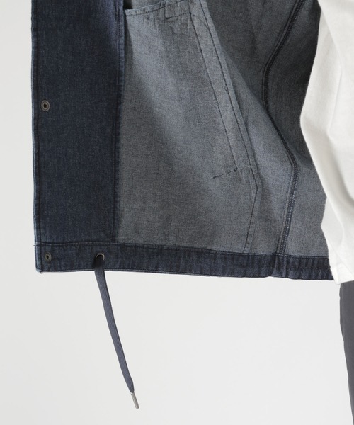 BAYFLOW（ベイフロー）の「ローズプリントデニムコーチシャツ（シャツ/ブラウス・メンズ・クリアブルー/アクア・SMALL/MEDIUM/LARGE）」の21枚目の写真