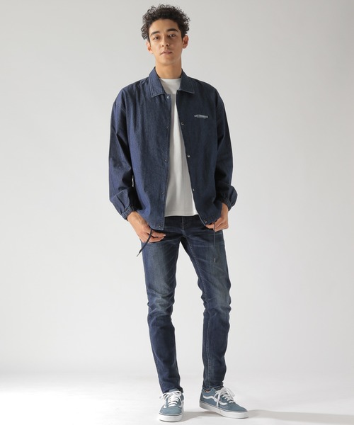 BAYFLOW（ベイフロー）の「ローズプリントデニムコーチシャツ（シャツ/ブラウス・メンズ・クリアブルー/アクア・SMALL/MEDIUM/LARGE）」の6枚目の写真