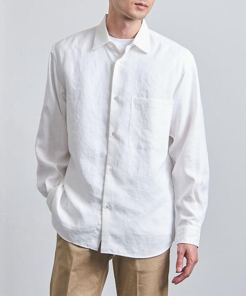 UNITED ARROWS(ユナイテッドアローズ)の「<UNITED ARROWS > TA/PE レギュラーカラー◆(シャツ/ブラウス・メンズ・ダークグリーン/ネイビー/ホワイト・SMALL/LARGE/MEDIUM/X-LARGE)」の1枚目の写真