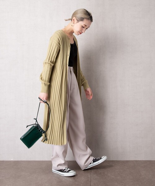 FREAK'S STORE 2WAYロングカーディガン ベージュ