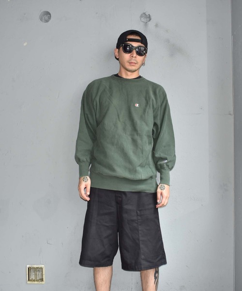 Champion（チャンピオン）の「【ヴィンテージ古着】90's Champion リバースウィーヴ "目" クルーネックスウェット（スウェット・メンズ・グリーン・X-LARGE）」の4枚目の写真