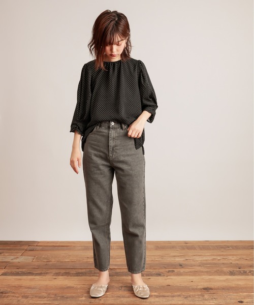 natural couture（ナチュラルクチュール）の「ボーイズデニム（デニムパンツ・レディース・ブラック/ブルー/ネイビー・SMALL/MEDIUM）」の5枚目の写真