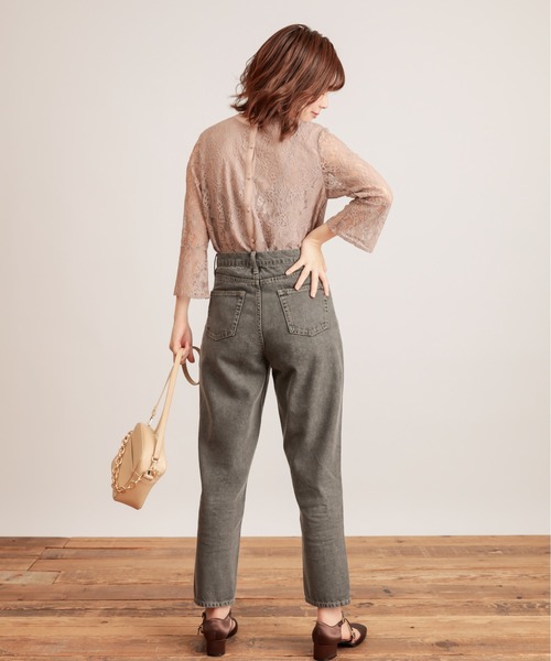 natural couture（ナチュラルクチュール）の「ボーイズデニム（デニムパンツ・レディース・ブラック/ブルー/ネイビー・SMALL/MEDIUM）」の7枚目の写真