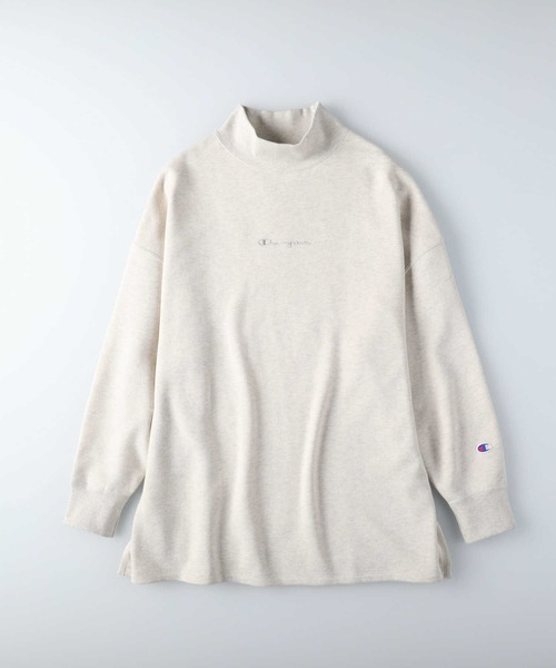 Champion(チャンピオン)の「【Champion】ハイネックチュニック(スウェット・レディース・ブラック/キナリ/ブラウン・M/L)」の2枚目の写真