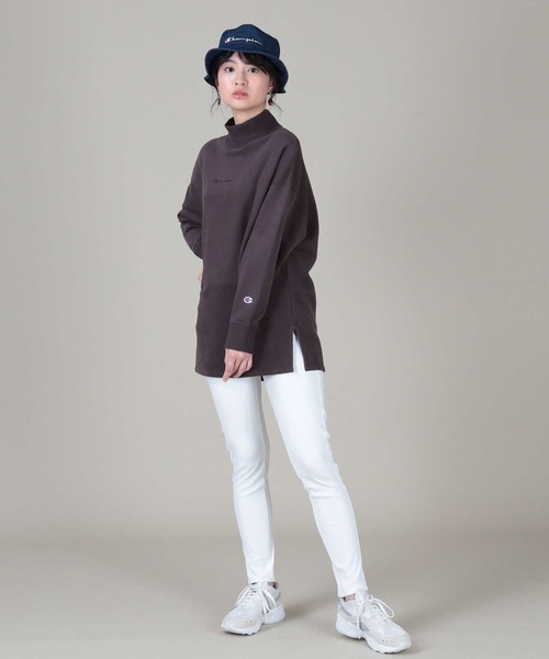 Champion(チャンピオン)の「【Champion】ハイネックチュニック(スウェット・レディース・ブラック/キナリ/ブラウン・M/L)」の9枚目の写真