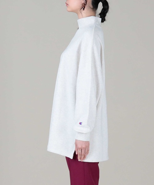 Champion(チャンピオン)の「【Champion】ハイネックチュニック(スウェット・レディース・ブラック/キナリ/ブラウン・M/L)」の15枚目の写真