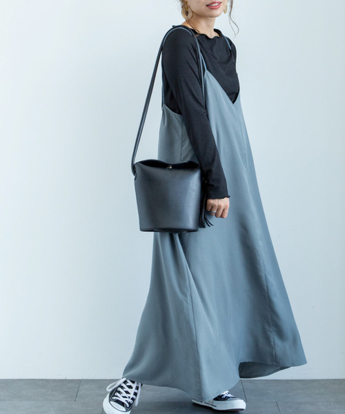 セール Web限定 ２点セット ロングキャミワンピ リブメローインナー ワンピース Green Parks グリーンパークス のファッション通販 Zozotown