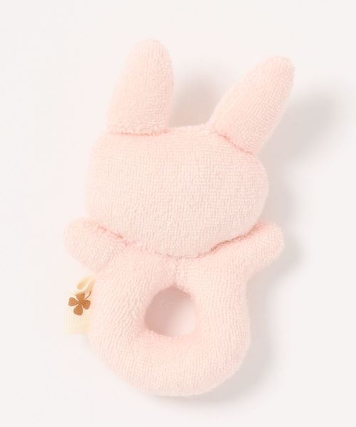 HAKKA BABY（ハッカベビー）の「[ベビー]アニマルモチーフハンドラトル（その他ベビー用品・キッズ・ピンク/キナリ・FREE）」の3枚目の写真