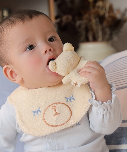 HAKKA BABY（ハッカベビー）の「[ベビー]アニマルモチーフハンドラトル（その他ベビー用品・キッズ・ピンク/キナリ・FREE）」の5枚目の写真