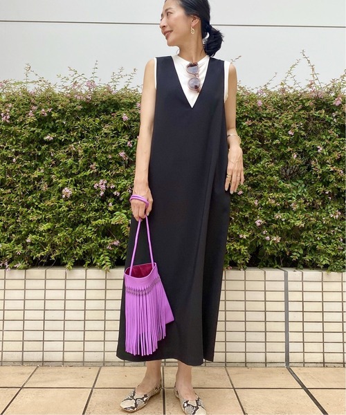 シックトロVネックワンピース JOURNALSTANDARD JOURNAL STANDARD（ジャーナルスタンダード）の「《WEB限定追加3