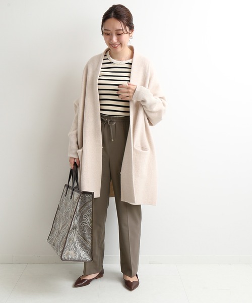 IENA(イエナ)の「ウールストレッチイージーパンツ◆(その他パンツ・レディース・チャコールグレー/ベージュ・38/36)」の12枚目の写真