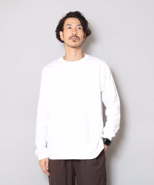 HANES(ヘインズ)の「【HANES/ヘインズ】BEFFY L/S BIGTEE H5186L ビーフィーのビッグサイズアイテム ロンT/無地/ユニセックス(Tシャツ/カットソー・メンズ・ホワイト/ブラック・XX-LARGE/XXX-LARGE)」の1枚目の写真