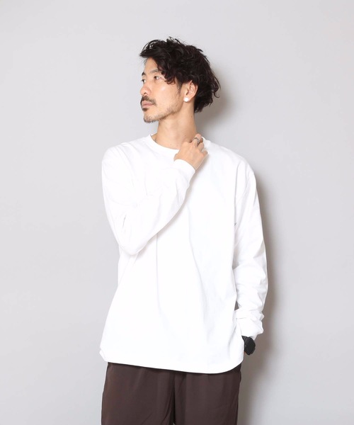HANES(ヘインズ)の「【HANES/ヘインズ】BEFFY L/S BIGTEE H5186L ビーフィーのビッグサイズアイテム ロンT/無地/ユニセックス(Tシャツ/カットソー・メンズ・ホワイト/ブラック・XX-LARGE/XXX-LARGE)」の20枚目の写真